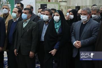  به مناسبت گرامیداشت  چهل و دومین بهار آزادی صورت گرفت؛ تجدید میثاق اعضای شورای اسلامی شهر تهران با آرمان های امام خمینی(ره)